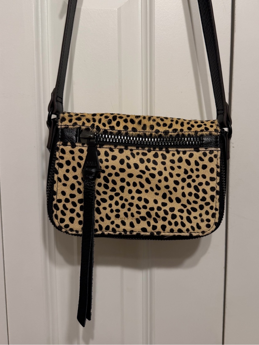 Aimee Kestenberg Black & Leopard Crossbody Bag